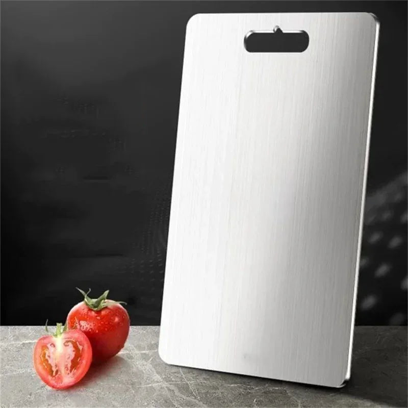 Stainless Steel Cutting Board | Thickened, Antibacterial & Durable