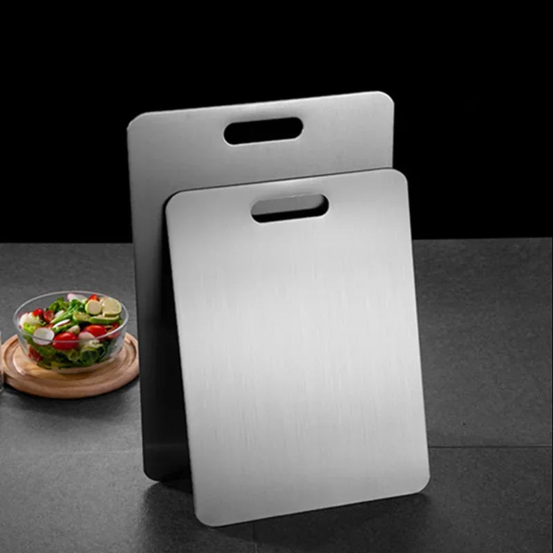 Stainless Steel Cutting Board | Thickened, Antibacterial & Durable