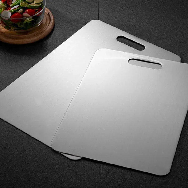 Stainless Steel Cutting Board | Thickened, Antibacterial & Durable