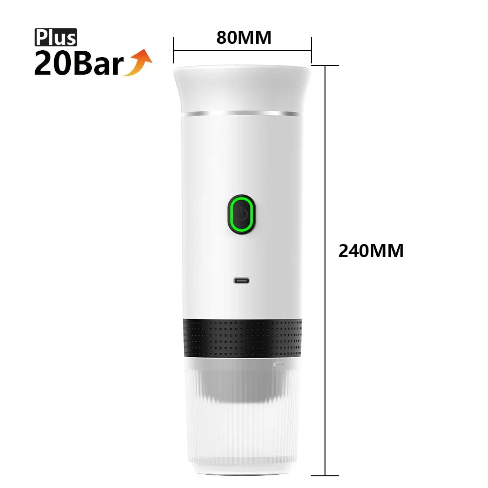 Wireless Portable Espresso Maker | 3-in-1 Coffee Machine for Travel, Car & Home