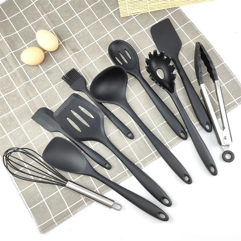 10-Piece Silicone Kitchen Tool Set | Cooking & Baking Accessories