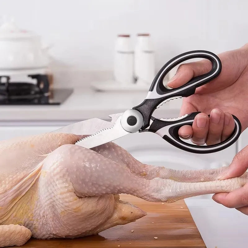 Multifunctional Kitchen Scissors | Stainless Steel Heavy-Duty Shears