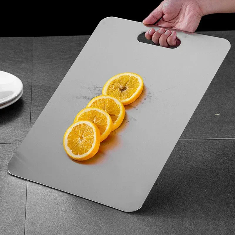 Stainless Steel Cutting Board | Thickened, Antibacterial & Durable