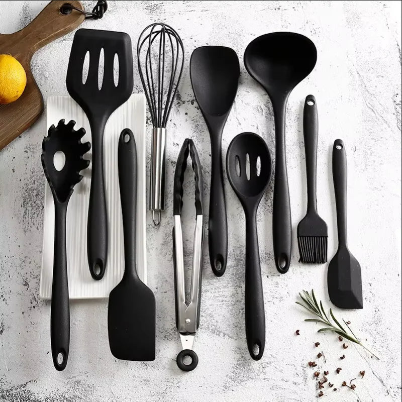 10-Piece Silicone Kitchen Tool Set | Cooking & Baking Accessories
