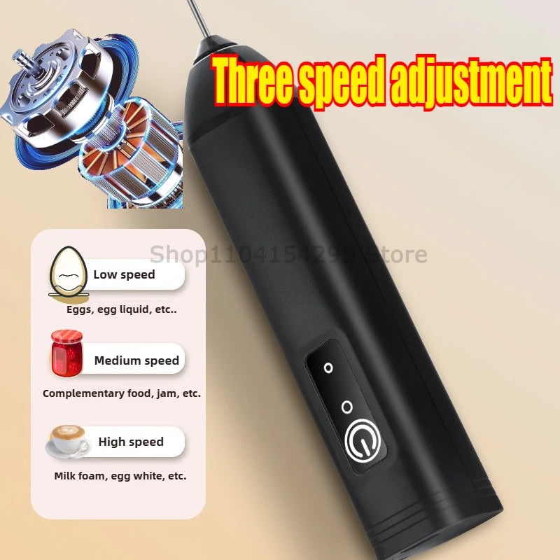 Electric Milk Frother | Handheld Coffee Mixer & Mini Blender
