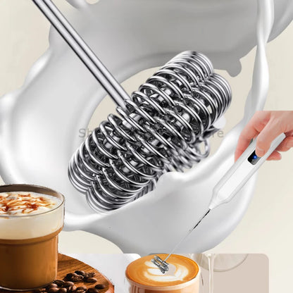 Electric Milk Frother | Handheld Coffee Mixer & Mini Blender