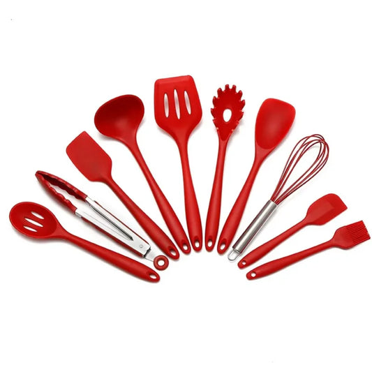 10-Piece Silicone Kitchen Tool Set | Cooking & Baking Accessories