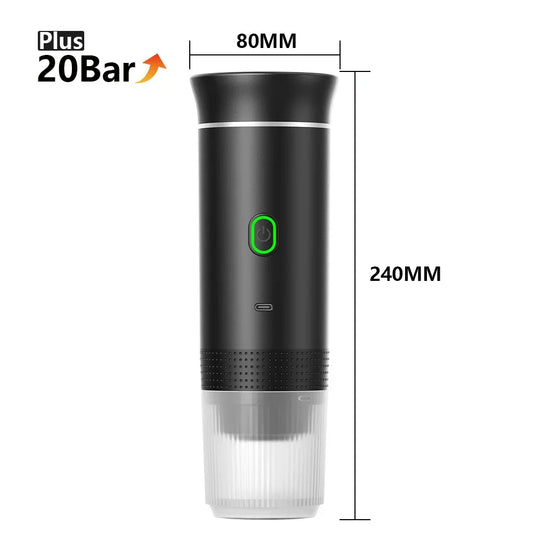 Wireless Portable Espresso Maker | 3-in-1 Coffee Machine for Travel, Car & Home