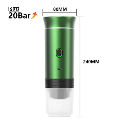 Wireless Portable Espresso Maker | 3-in-1 Coffee Machine for Travel, Car & Home