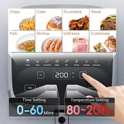 5L Air Fryer | Touch Control Oilless Cooker with Viewing Window